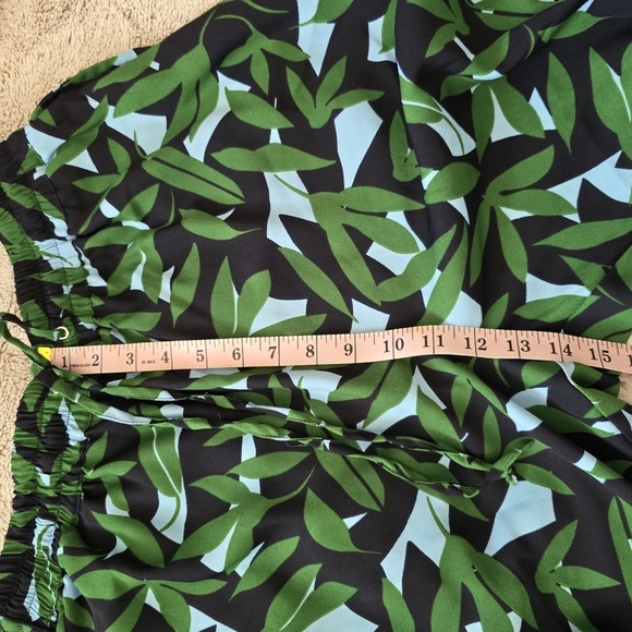 Walter Baker BlackGreen Left Printed Elasstic waist Pullover Straige Pants XL - Picture 9 of 13